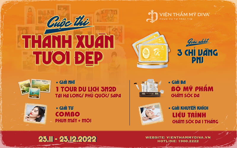 Viện thẩm mỹ DIVA tổ chức cuộc thi “Thanh Xuân Tươi Đẹp”